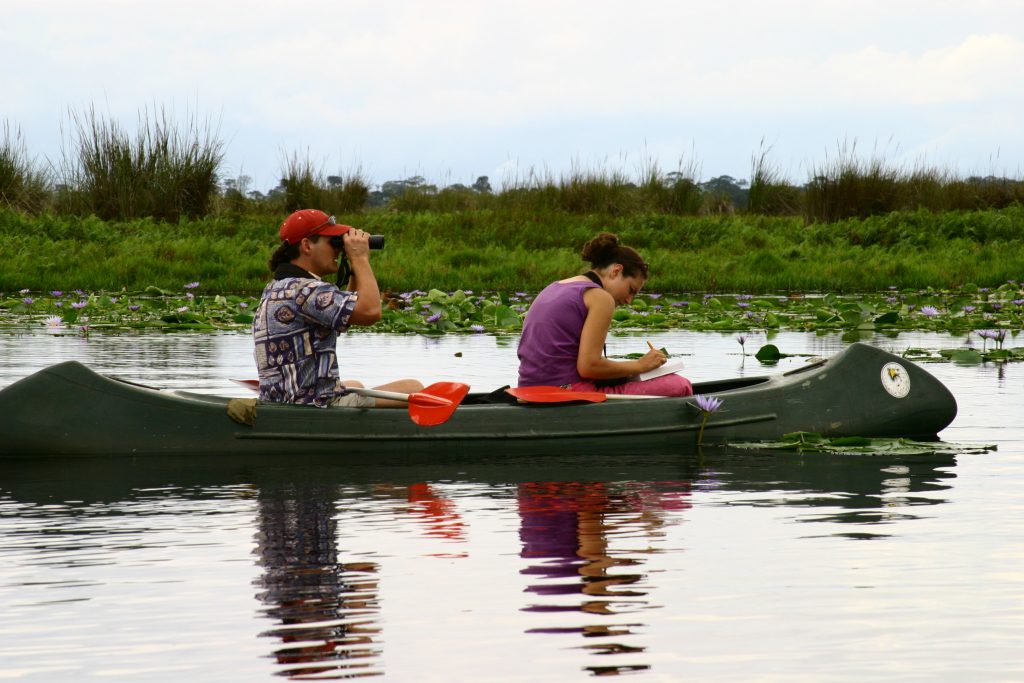 canoeing in lake mburo