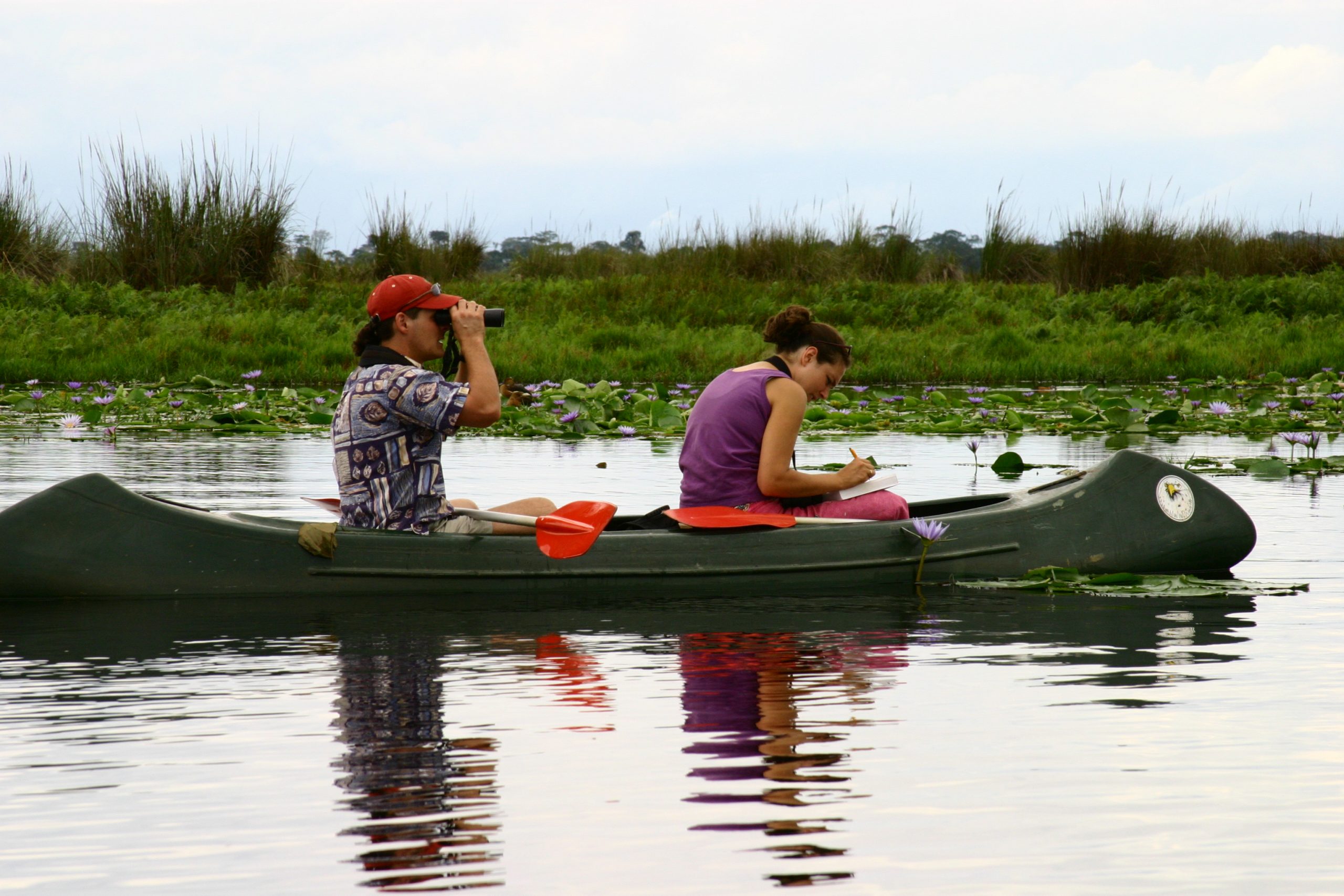 canoeing in lake mburo - 5 Days Uganda wildlife safari, horse riding, night game drive & birding tour