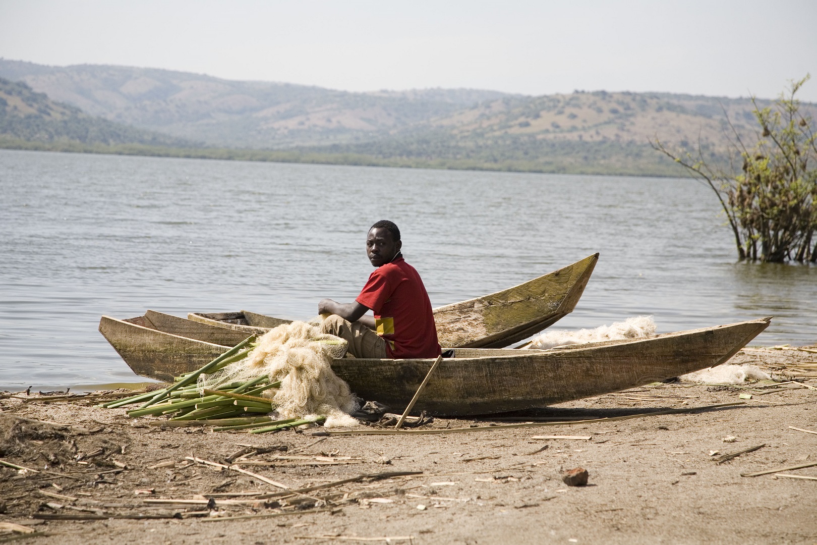 Fishing on Lake Mburo, Lake Mburo National Park, Uganda